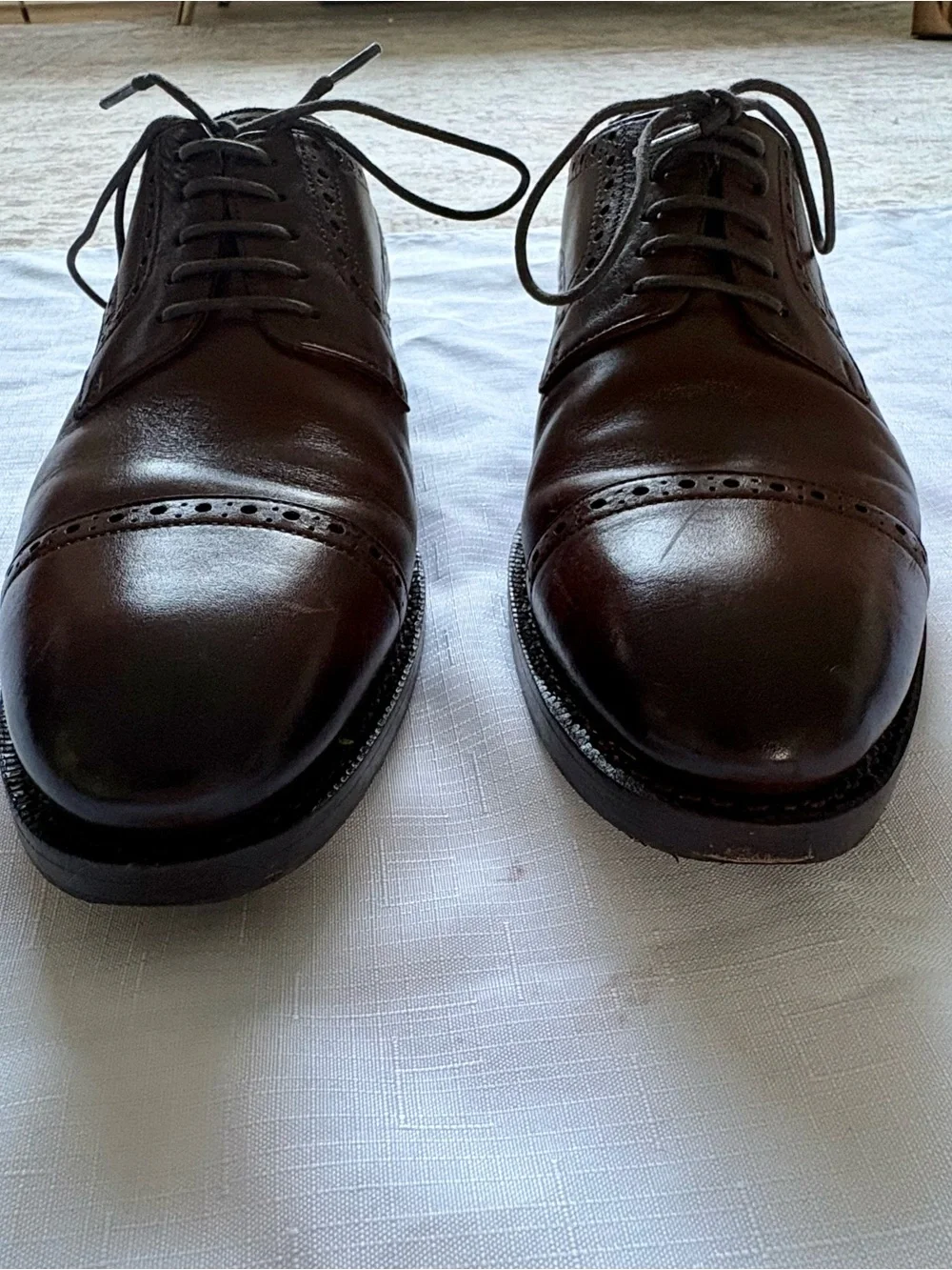 BLKBRD “Stefano” Cap-Toe Brogue Derby Shoes - Size Men’s US9 - Rubber Half Soles